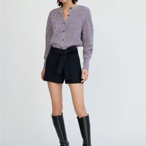 Like new aritzia wilfred tie-front high-waisted trouser short